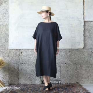 evam eva( ) ͥ ɥޥ ԡ / linen dolman onepiece sumi(98) V231T941