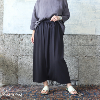 evam eva( ) ϥĥ åȥ 륨 ѥ / high twist cotton sarrouel pants sumi(98) V231K932