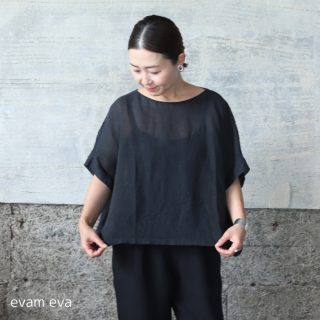 evam eva( ) ͥ ץ륪С / linen pullover sumi(98) E231T210