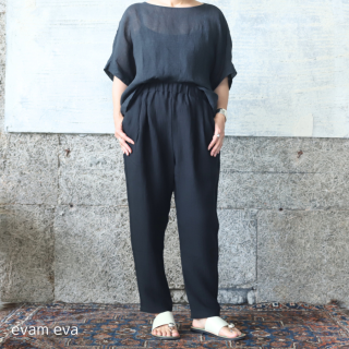 evam eva( ) ͥ å ѥ / linen tuck pants black(90) E231T217