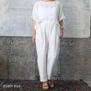 evam eva( ) ͥ å ѥ / linen tuck pants antique white(04) E231T217