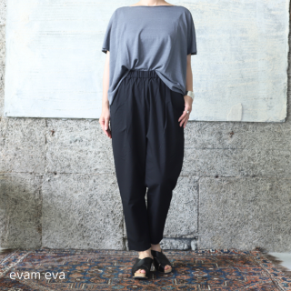 evam eva( ) åȥ å ѥ / cotton tuck pants black(90) E231T116