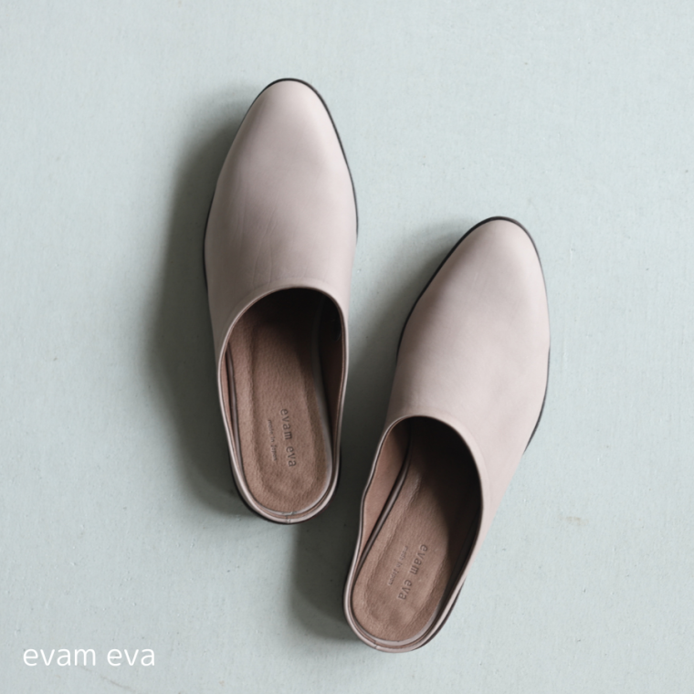 evam eva(エヴァム エヴァ) レザースリッポン サンダル / leather slip-on sandal  36（23.5cm）E231Z071 - lizm