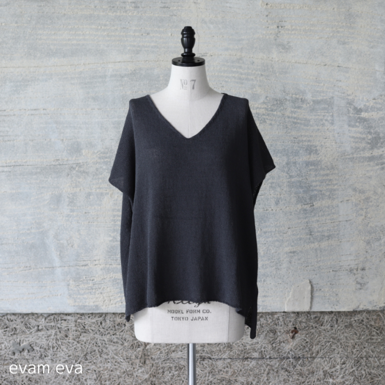 evam eva( ) / coil yarn vest 