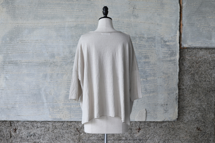evam eva(エヴァム エヴァ) linen wide pullover ecru(11