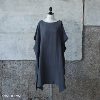 evam eva( )  / linen poncho blue gray(85) E241T207