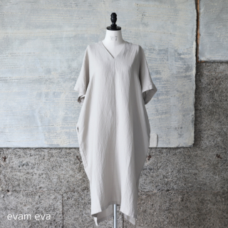 evam eva( )  / linen silk poncho grege (14) E251T127