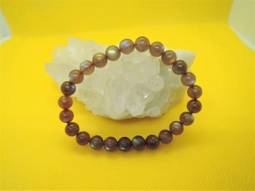 【ブレスレット】【レア】スキャポライト～ブラウン～　約7㎜ ブレスレット】【レア】スキャポライト～ブラウン～ 約7