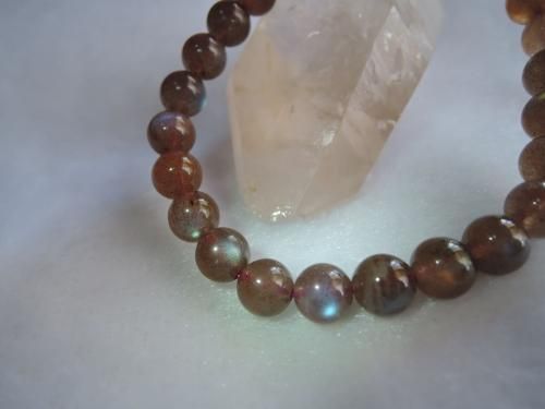 レアカラー ブラウンラブラドライト/ Brown Labradorite 7mm ブレスレット