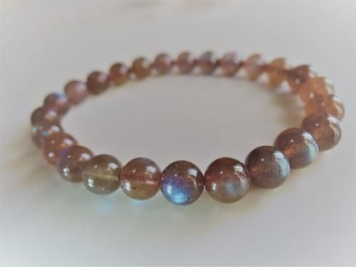 レアカラー ブラウンラブラドライト/ Brown Labradorite 7mm ブレスレット
