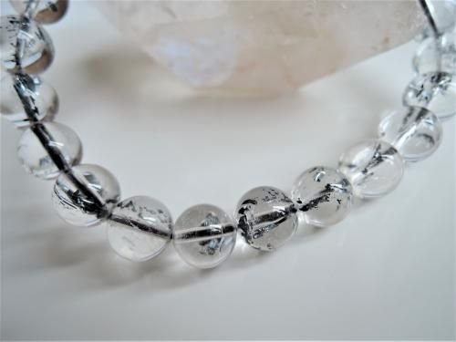 信念の石【レア】スティブナイト インクォーツ ブレスレット8mm