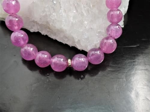 透明度抜群♪】ピンクサファイア /pink sapphire 8.0mmブレスレット 透明度抜群♪】ピンクサファイア /pink sapphire 8.0mmブレスレット
