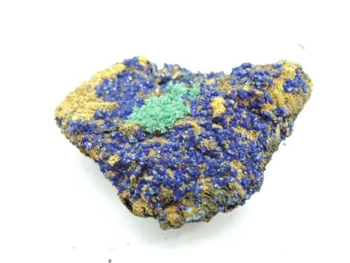 コバルトブルーの結晶が綺麗な】アズロマラカイト原石 モロッコ産