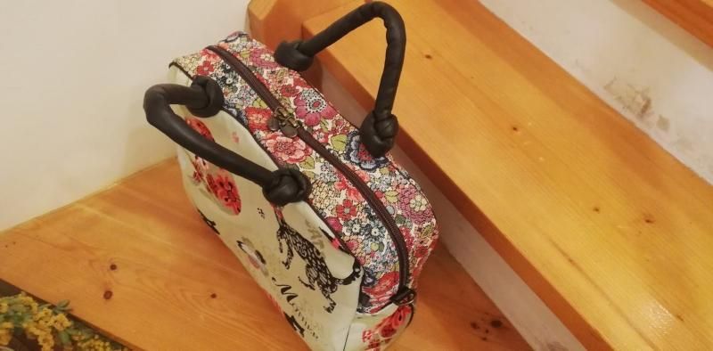 ジェーンマープル　アリス柄ゴブラン織りボストンバッグ ジェーンマープル アリス柄ゴブラン織りボストンバッグ