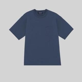 HANDROOM "POLYESTER COTTON FEEL T-SHIRT CHARCOAL"