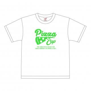 PIZZA CAP NEON ビッグシルエットTシャツ【ORANGE】