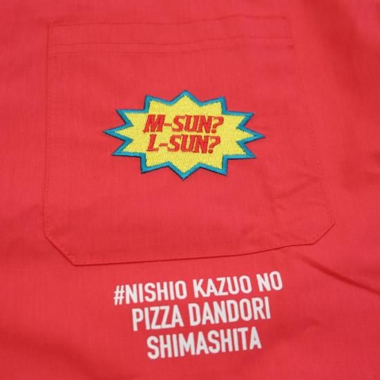 PIZZA CAP_ ボーリングシャツ 【RED】