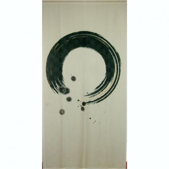和風のれんタペストリー【円相（えんそう）】（W850xH1800mm）ロング丈