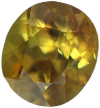 12/31までセール　宝石質　ファイナルグレード スフェーン　11㍉　一点物 天然スフェーン 14.51ct 【ゴールドの煌めき】 大粒 マダガスカル