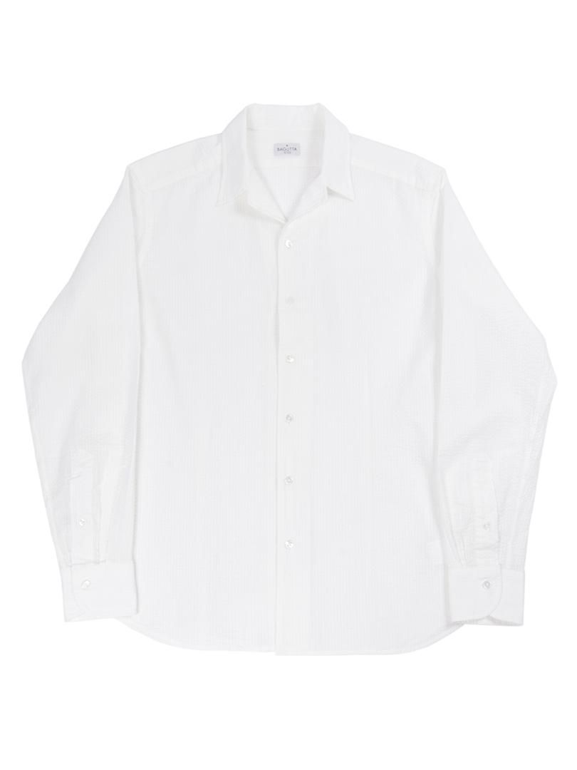 【BAGUTTA】<br>JOHNNY シアサッカーシャツ