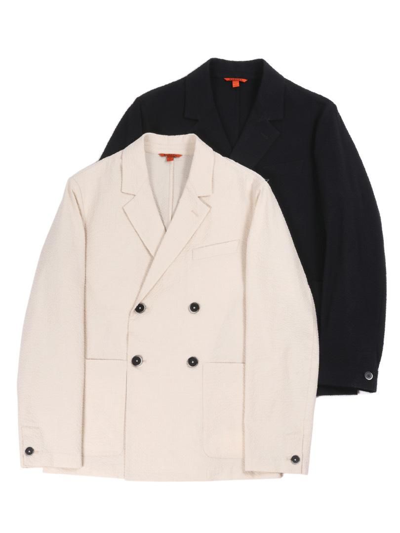 【BARENA】<br>ストレッチシアサッカーWジャケット