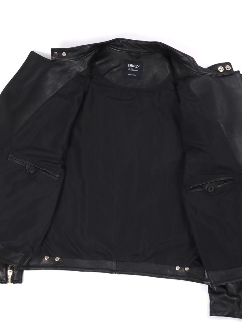 ジャケット・アウター EMMETI  JOSEPH GOLD レザーセミダブルライダースジャケット JOSEPH GOLD｜EMMETI