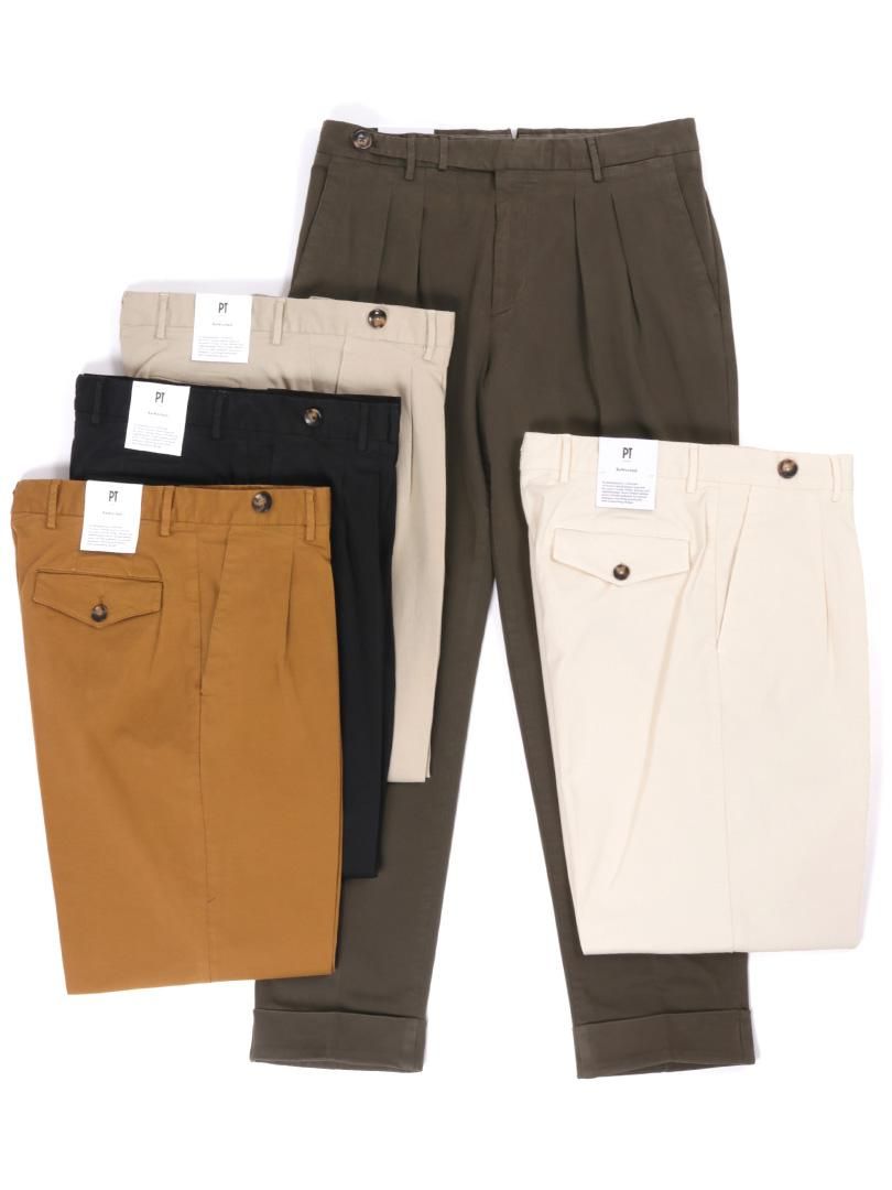 未使用 春夏 PT TORINO 2プリーツ シャーリングパンツ SONNY 未使用 春夏 PT TORINO 2プリーツ シャーリングパンツ SONNY