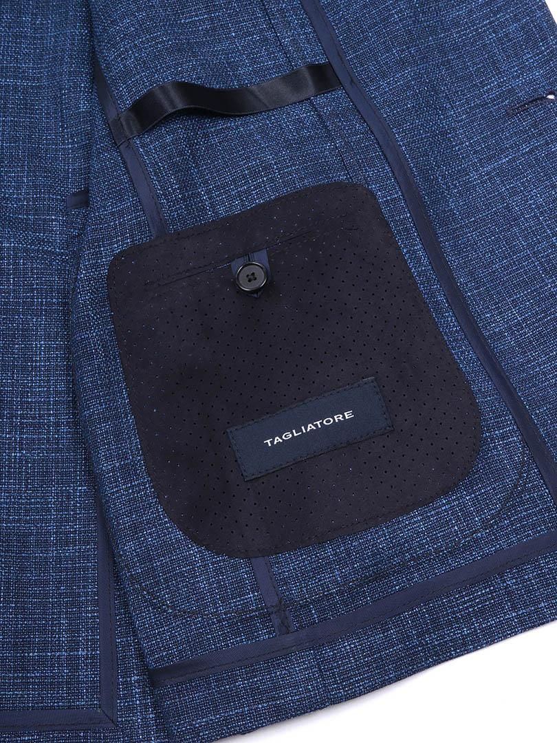 タリアトーレ⭐️44⭐️新作DAKAR⭐️24FW ブルーグレーメランジ⭐️現行ロゴ ウールレーヨンメランジジャケット G-DAKAR22K 30044