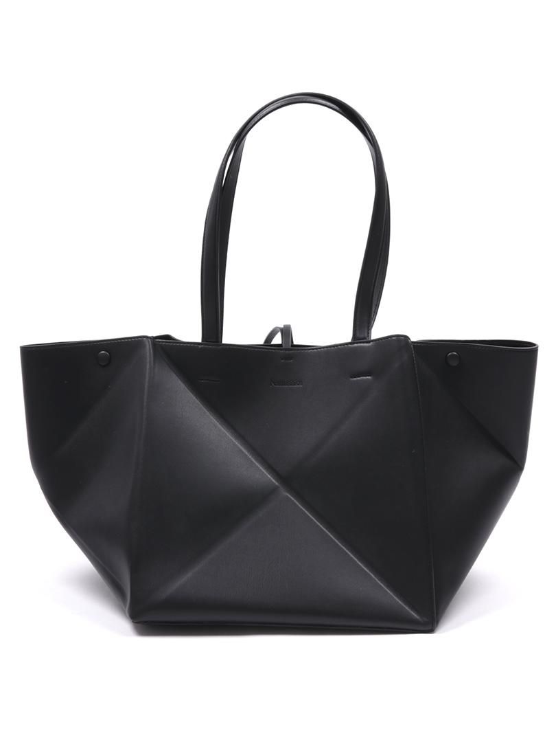 【新品・未使用/Nanushkaナヌーシュカ】黒 レザーバッグ THE ORIGAMI TOTE｜Nanushka 正規取扱店 公式通販｜Cento trenta