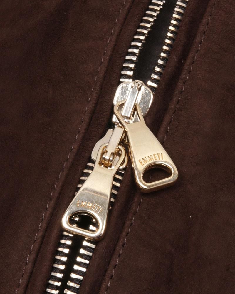 【新品タグ付】エンメティ JURI GOLD CAM スエードレザージャケット 楽天市場】EMMETI エンメティ ユリ JURI GOLD ゴールドジップ