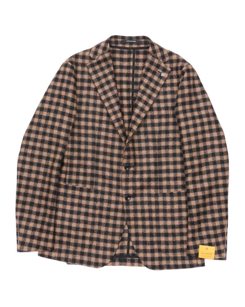 タリアトーレ チェック柄 ダブルブレストジャケット size:48 Brilla per il gusto（ブリッラ ペル イル グスト）【別注】TAGLIATORE
