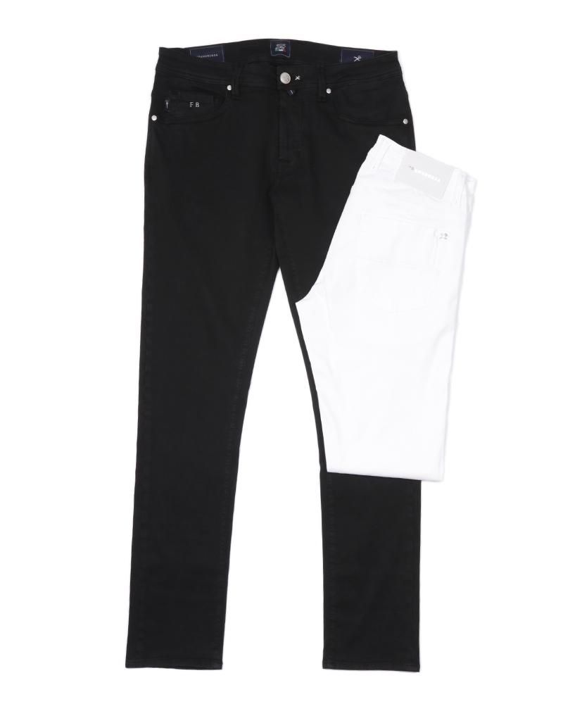 【tramarossa】<br>スキニーガーメントダイチノパンツ LEONARD ZIP SS