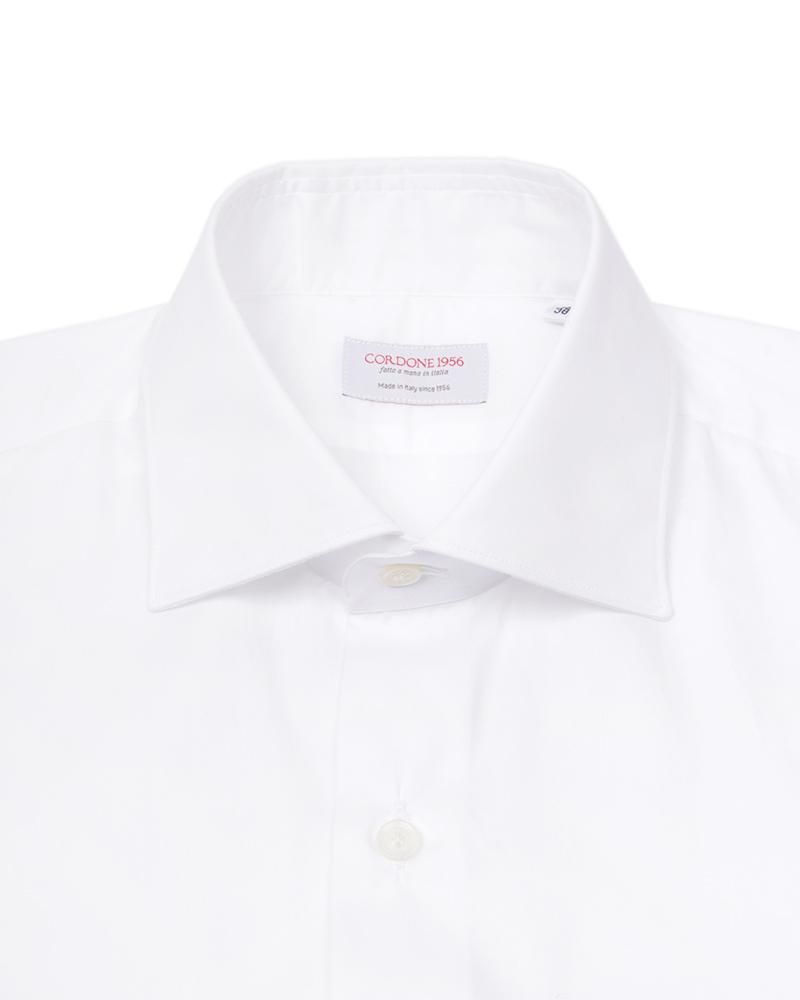 【Cordone 1956】<br>ストレッチ セミワイドカラーシャツ