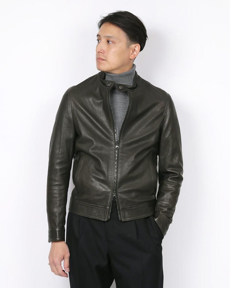 レザーシングルライダースジャケットJURI NAPPA MANGA｜EMMETI 正規