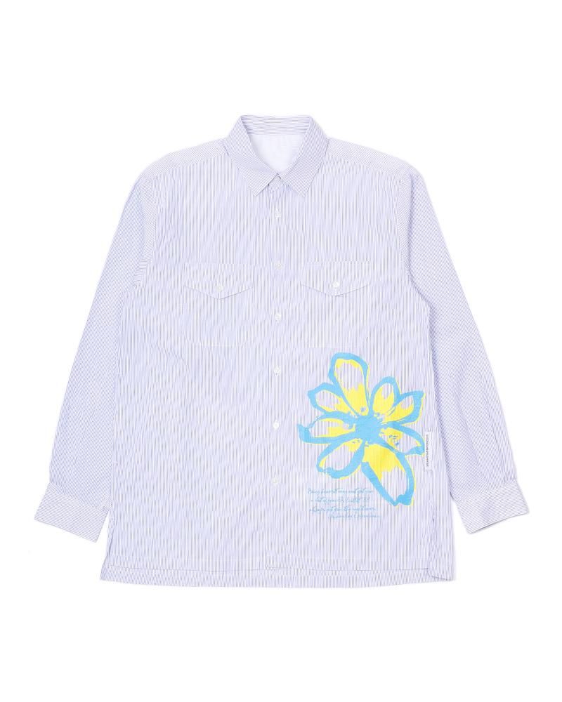 【GOODNEIGHBORS SHIRTS】<br>ANDY stripe RELAX FIT SHIRT