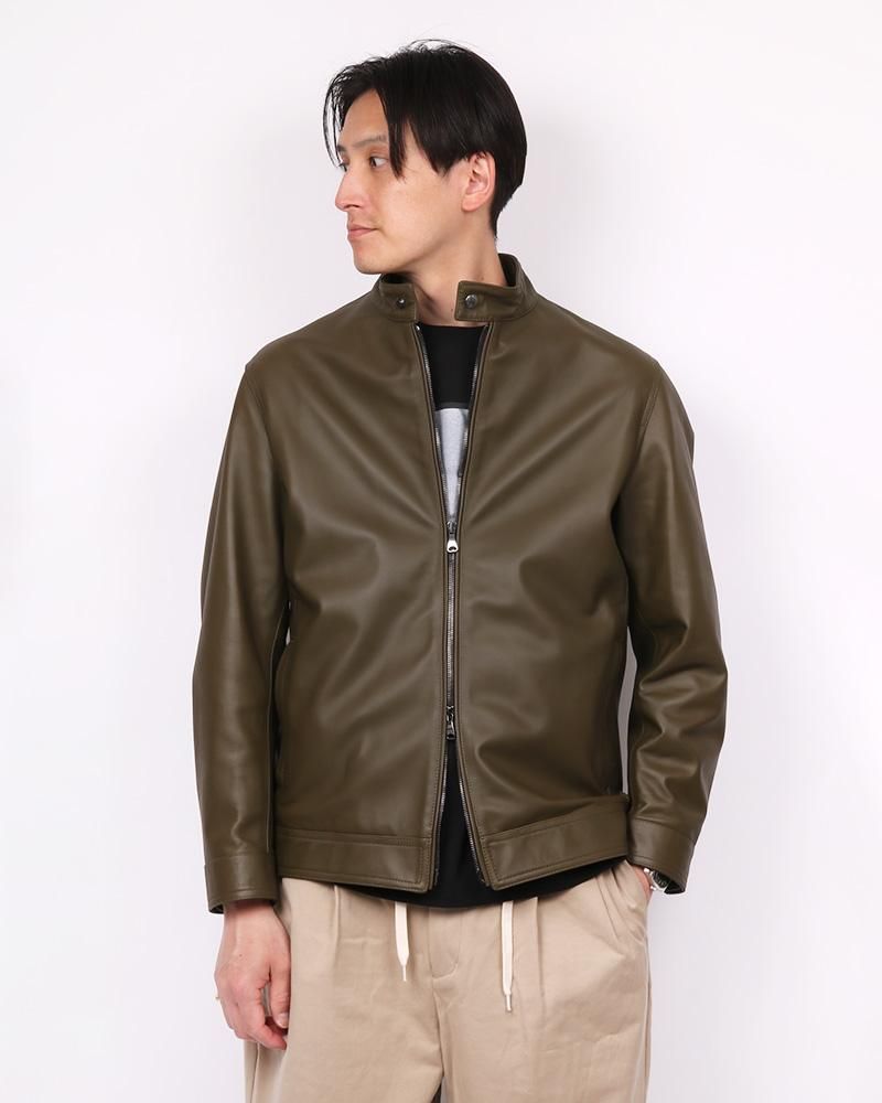 美品]Chesty レザージャケット ゴートレザー ペプラム 本革 1 S