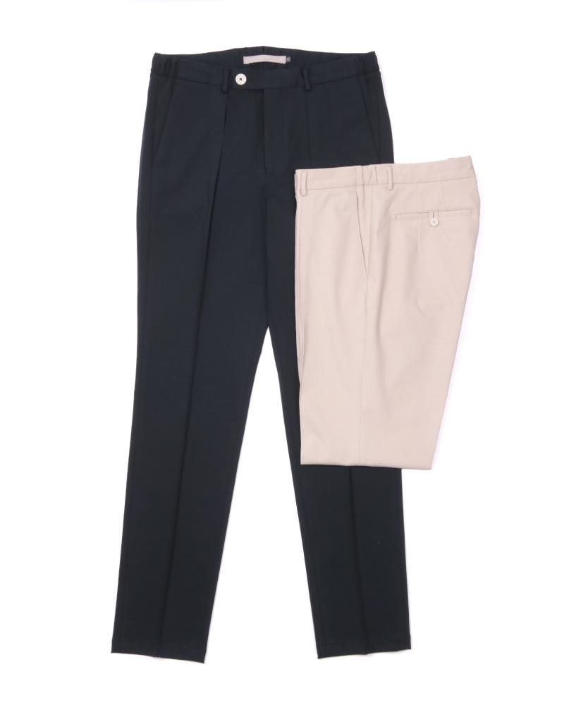 The Chino Revived <br>Compressed cotton jersey belted & less
