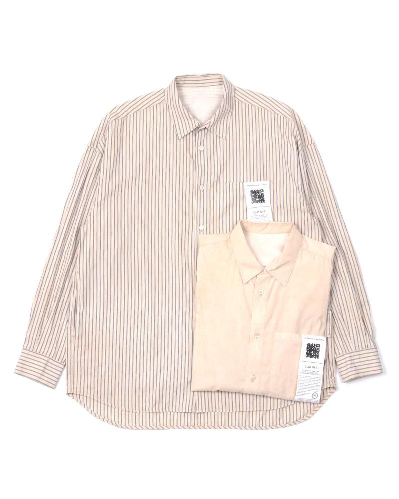 【GOODNEIGHBORS SHIRTS】<br>PETER clay dyeing WIDE FIT SHIRT