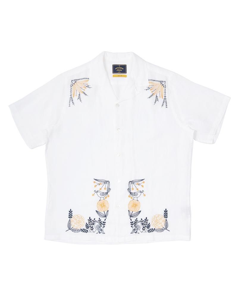 Portuguese Flannel<br>ץ󥫥顼 EMBROIDERY BIRD AND FLOWERS