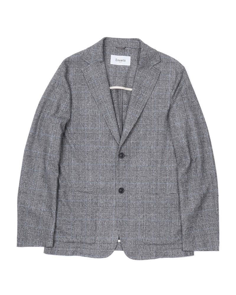 グレンチェック 2Bジャケット 237-51210001｜Envelo Treviso