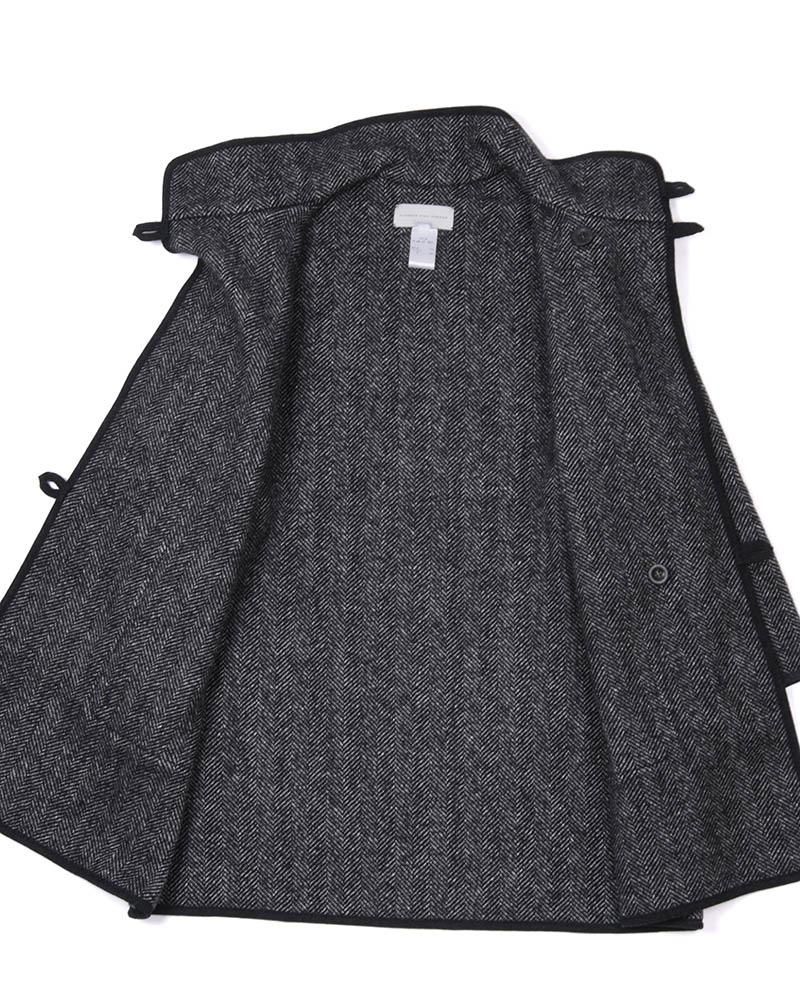 スタンドカラーブランケットコート 203-JM TW UNN JKT TWEED OFF