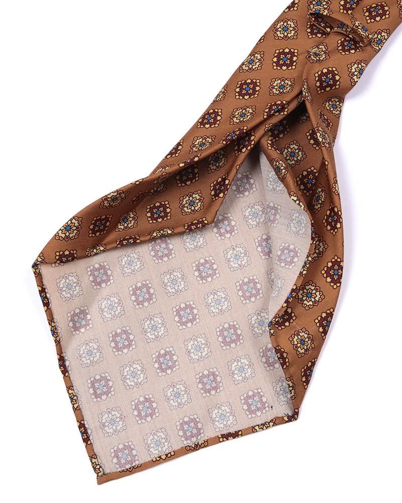 さ*さ様 タグ付き未使用品！ATTO VANNUCCI セッテピエゲ小紋タイ セッテピエゲタイ シルク小紋柄 MOD7 21315｜Atto Vannucci 正規