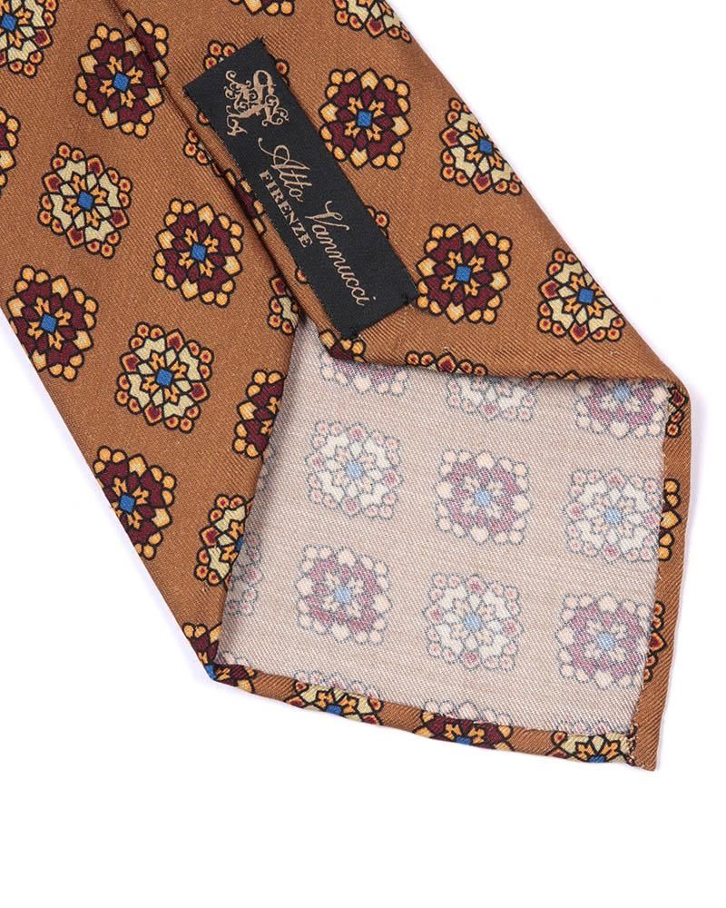 さ*さ様 タグ付き未使用品！ATTO VANNUCCI セッテピエゲ小紋タイ セッテピエゲタイ シルク小紋柄 MOD7 21315｜Atto Vannucci 正規