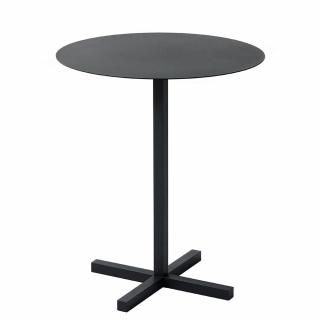 SOLID STEEL HIGH DINER TABLE ROUND