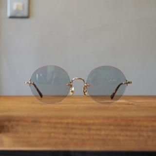 Mr.CASANOVA DIXON3 / Gold / Light Blue Gray Lens