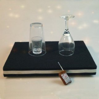 Coin in Glass and Glass Breaking Tray Combination Trick