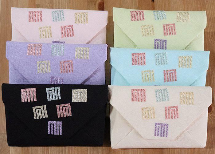 数寄屋袋 源氏香 刺繍 - 京都富小路の和装小物専門店きねや