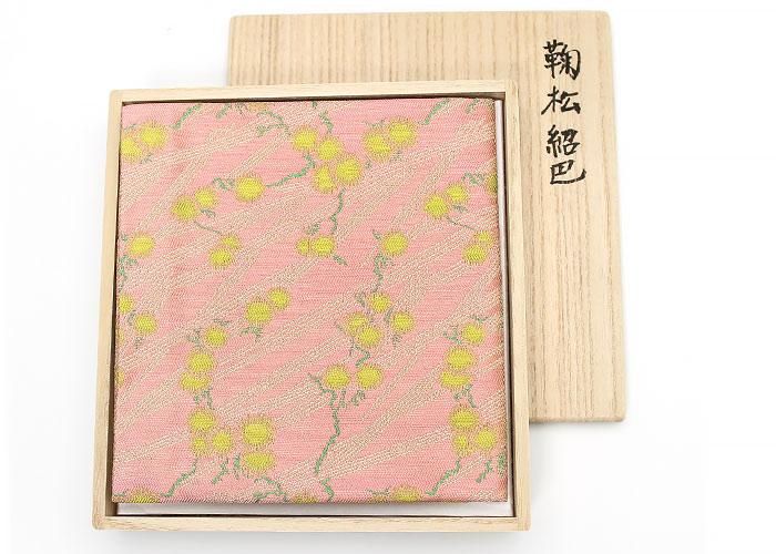 土田友湖作-鞠松紹巴出帛紗 - 京都富小路の和装小物専門店きねや 土田友湖作-鞠松紹巴出帛紗 - 京都富小路の和装小物専門店きねや