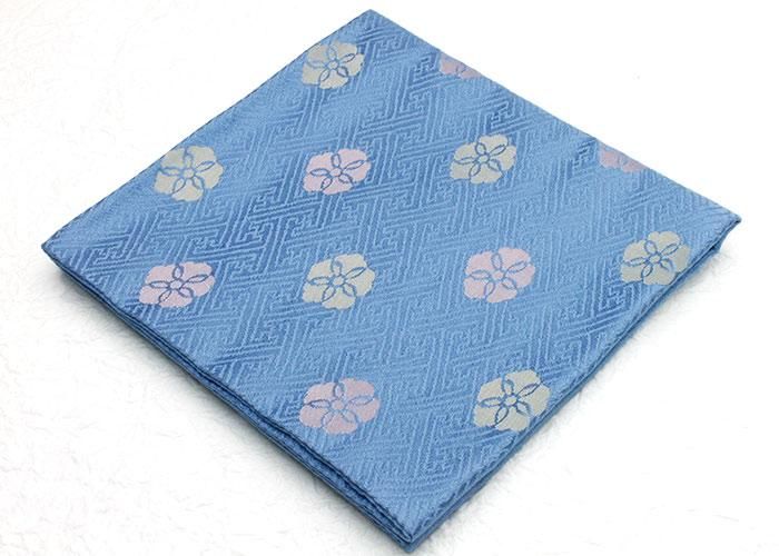 友湖　出帛紗　草花文緞子 現品限り【茶道具】鳥草花文緞子 出帛紗 *土田友湖* 出袱紗*出服紗*