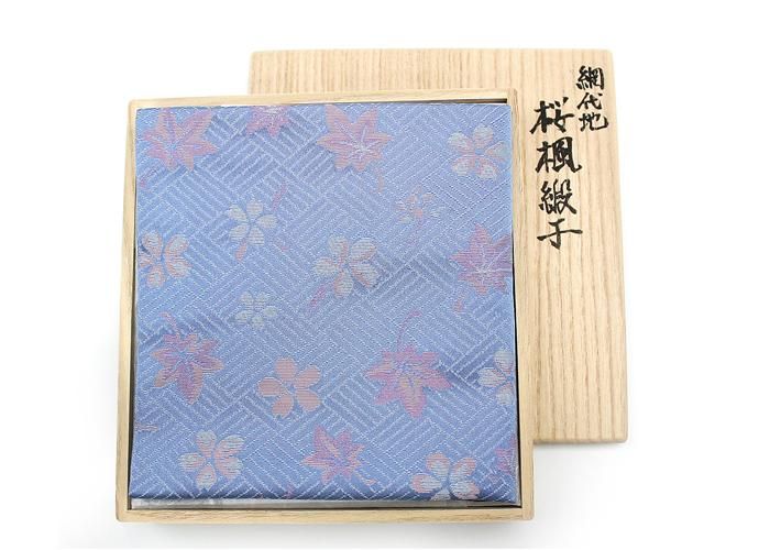 土田友湖作-網代地桜楓緞子出帛紗 - 京都富小路の和装小物専門店 土田友湖作-網代地桜楓緞子出帛紗 - 京都富小路の和装小物専門店